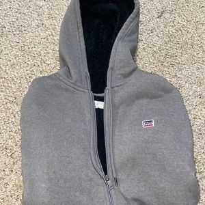 Levi’s fuzzy zip up!